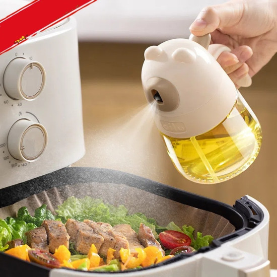 زجاجة رش الزيت على شكل دب – زجاجة مطبخ مضادة للتقطير والتسريب زجاجة رش الزيت على شكل دب – زجاجة مطبخ مضادة للتقطير والتسريب