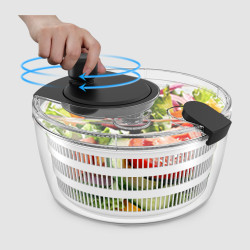 Manual Salad Spinner – Large Capacity Fruit and Vegetable Dryer